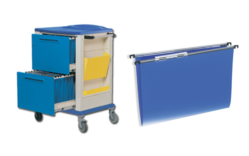 Filing and x-ray film trolleys