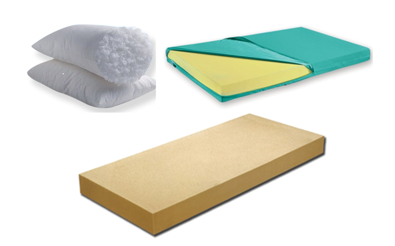 Mattresses and cushions for hospital beds