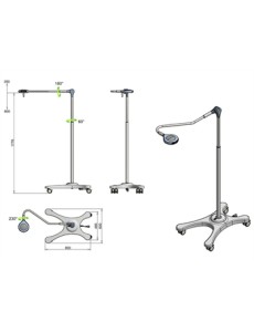 LED-BETRIEBSLEUCHTE SATURNO - Trolley