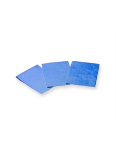 SERVIETTES PLIÉES - 33x45 cm bleues
