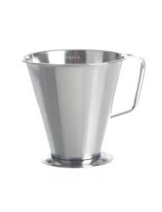 Measuring cup with handle, stainless steel