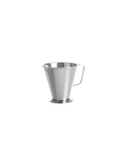 Measuring cup with handle, stainless steel