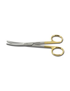 GOLD MAYO SCISSORS curved -...