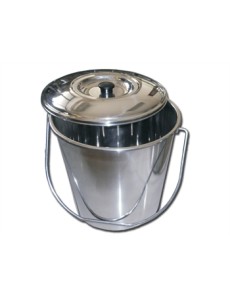 S/S BUCKET WITH COVER - 12 l
