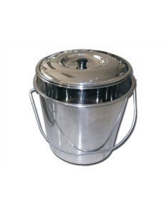 S/S BUCKET WITH COVER - 15 l