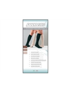 Unisex-Baumwollsocken – XL – starke Kompression – blau
