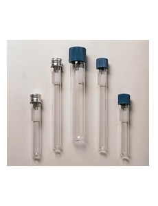Test tubes, borosilicate glass 3.3, with plastic screw cap