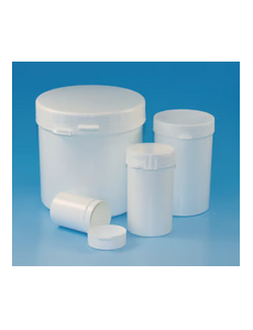 LLG cans, PS/PP, with tamper-evident closure, LDPE/PP