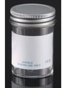 LLG sample container, PS, with metal cap, sterile