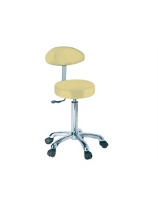 STOOL with backrest - beige