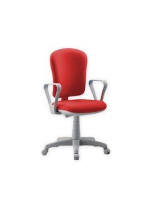 VARESE CHAIR with armrest - fabric - red