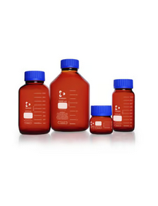 Wide-neck laboratory bottles GLS 80®, DURAN®, brown, with screw cap
