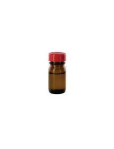 Wide-mouth bottles, glass, brown, PTFE-laminated closure