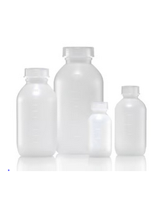 Middle neck bottles, HDPE, series 307, with screw cap, PP