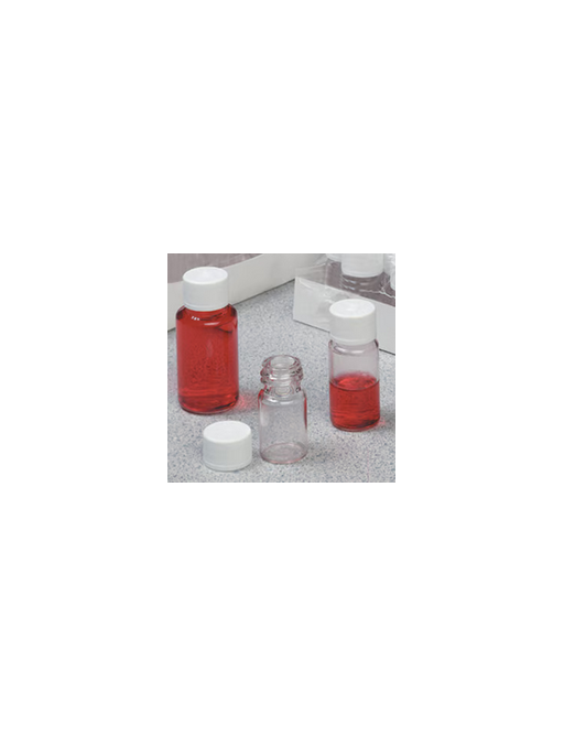 Nalgene™ diagnostic bottles, PETG, with white screw cap, HDPE