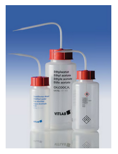 VITsafe™ safety spray bottles with print, wide neck, PP/LDPE