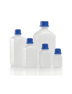Square chemical narrow neck bottles without cap, HDPE