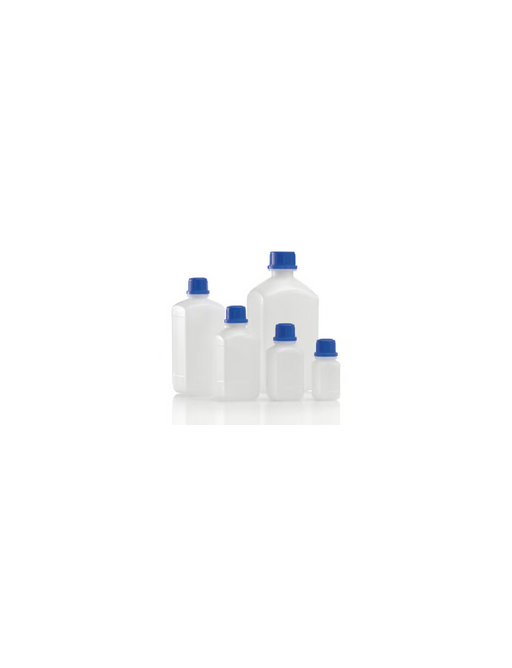 Square chemical narrow neck bottles without cap, HDPE
