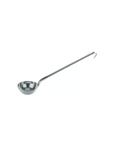 Ladle, flat handle, 18/10 steel