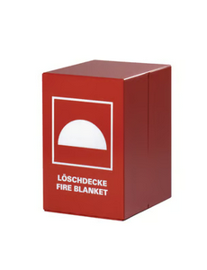 Fire blanket container