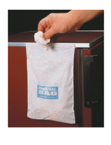 Waste bags with adhesive...