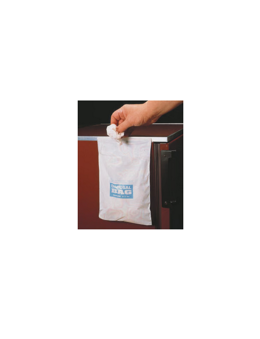 Waste bags with adhesive strips, HDPE