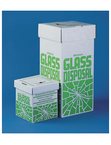Disposal container for broken glass