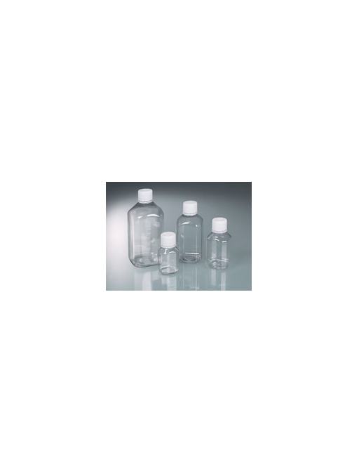 Laborflasche mit Originalitätsverschluss, PET, steril