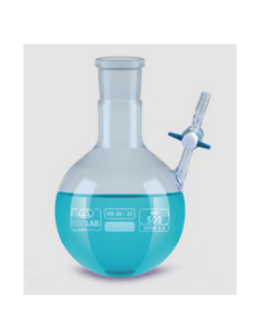 Nitrogen round bottom flask (Schlenk flask), borosilicate glass 3.3