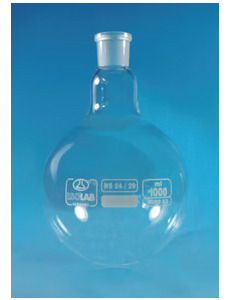 Round bottom flask with standard ground joint, borosilicate glass 3.3