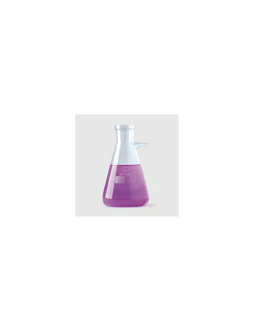 Saugflaschen, Erlenmeyerform, Borosilikatglas 3.3, mit PP-Olive