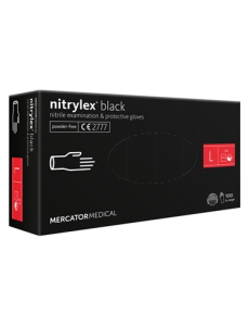NITRYLEX BLACK NITRILE GLOVES - large