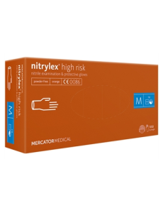NITRYLEX ORANGE NITRILE GLOVES - medium
