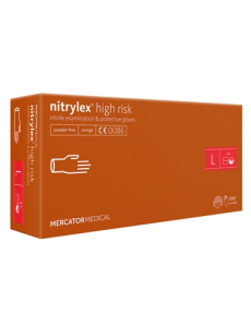 NITRYLEX ORANGE NITRILE GLOVES - large