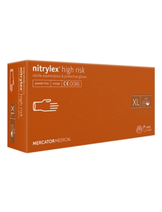 NITRYLEX ORANGE NITRILE GLOVES - extra large