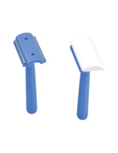 DISPOSABLE SURGICAL RAZORS - one blade on both sides with comb