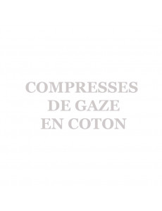 COMPRESSES DE GAZE EN COTON...