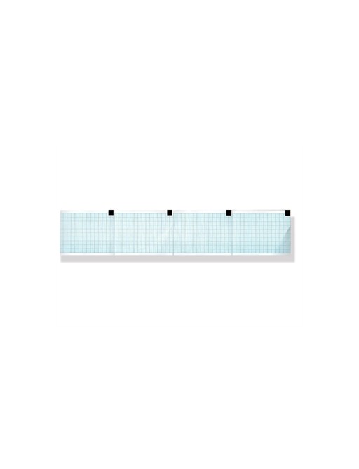 Papier thermique ECG 60x75mm x250f paquet - grille blue