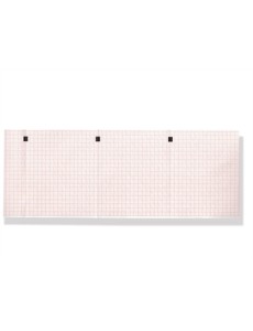 ECG thermal paper 112x90mm x200s pack - red grid
