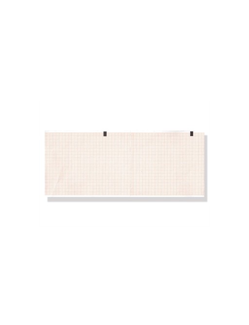 ECG thermal paper 108x140mm x200s pack - orange grid